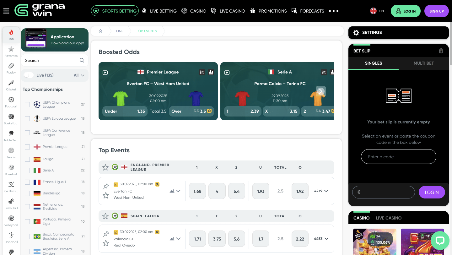 GranaWin.com Sportsbook